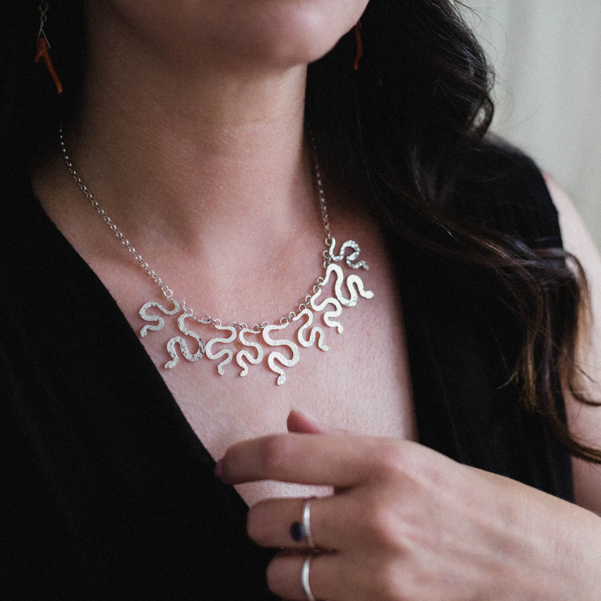 Medusa Gorgon Statement Necklace