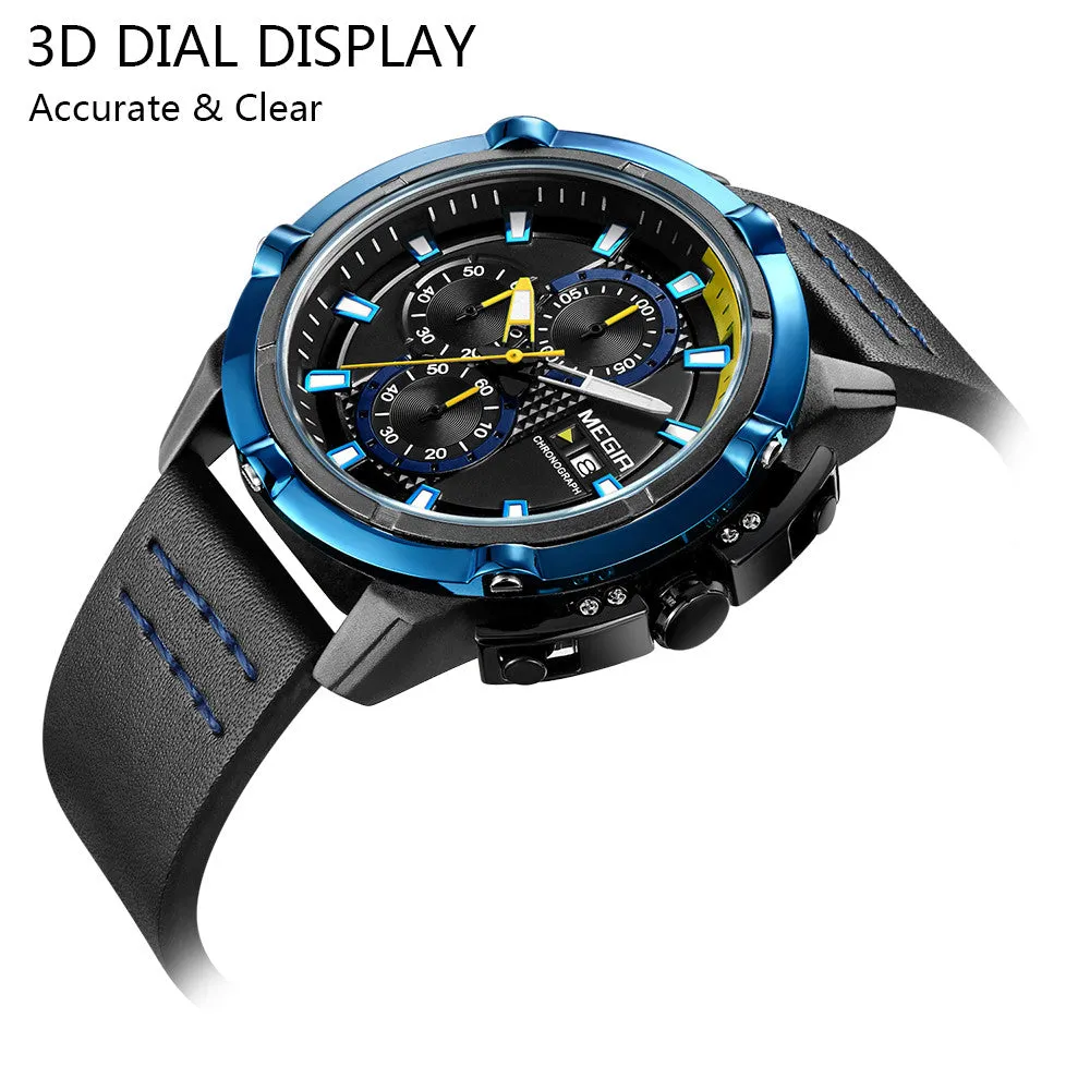 Men's Fashion Sport Water-Resistant Quartz Wristwatch