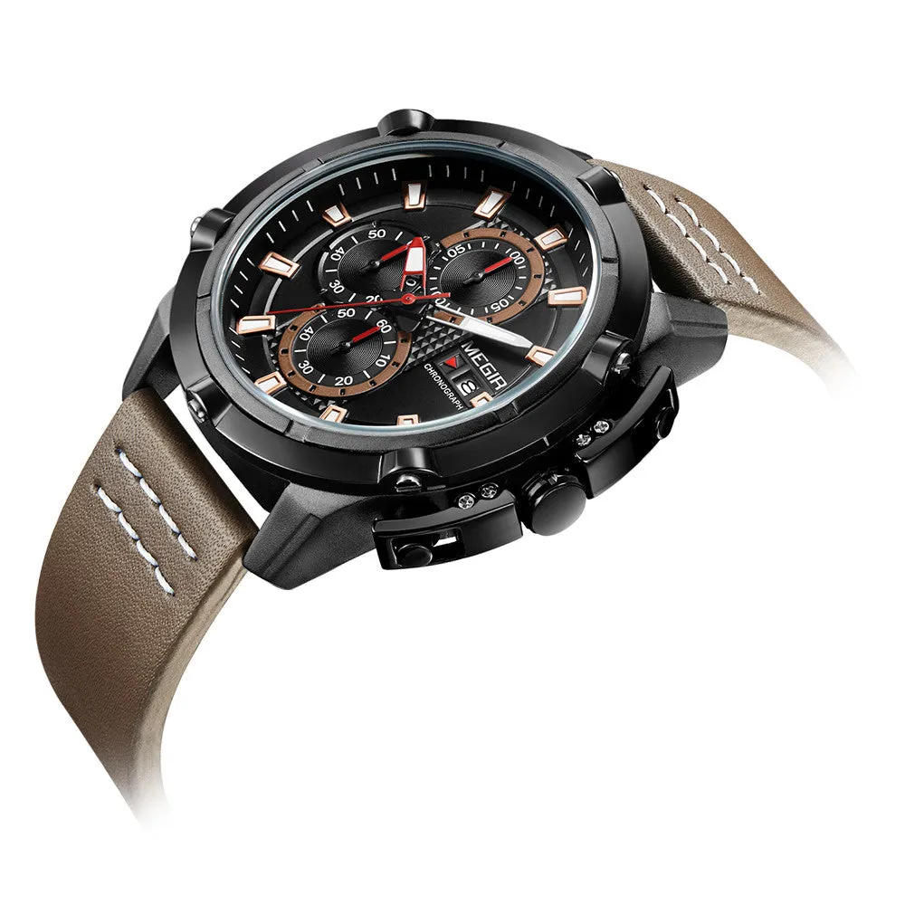 Men's Fashion Sport Water-Resistant Quartz Wristwatch