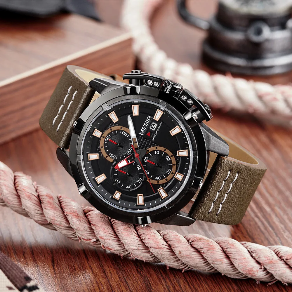 Men's Fashion Sport Water-Resistant Quartz Wristwatch
