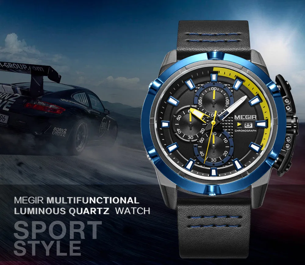 Men's Fashion Sport Water-Resistant Quartz Wristwatch