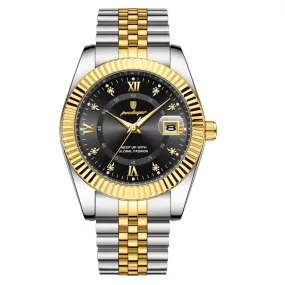 Men's Watch - Waterproof, Luminous Date, Quartz Stainless Steel Wristwatch with Box, Reloj Masculino