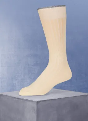 Mercerized Cotton Sock in Yellow
