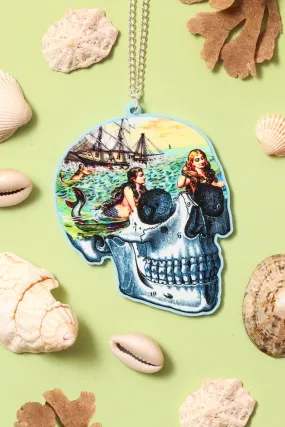 Mermaid Skull Statement Necklace