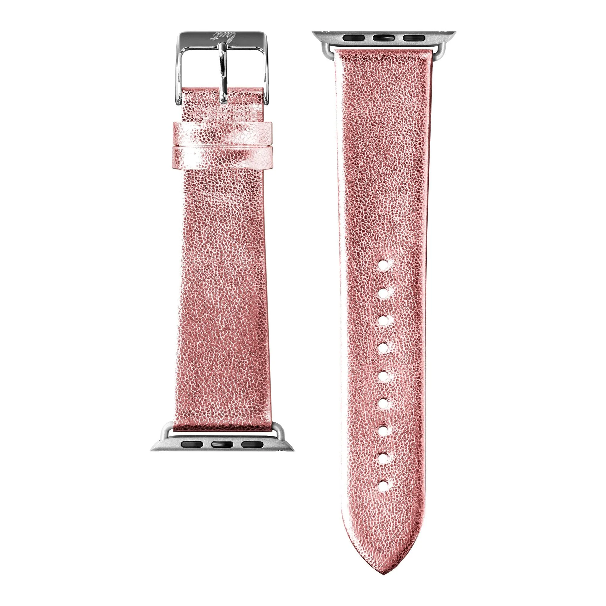 METALLIC Leather Watch Strap for Apple Watch Series 4-10 & SE & ULTRA