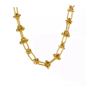 Miami Steel Knot Link Chain Necklace