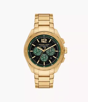 Michael Kors Accelerator 2.0 Chronograph Gold-Tone Stainless Steel Watch MK9177
