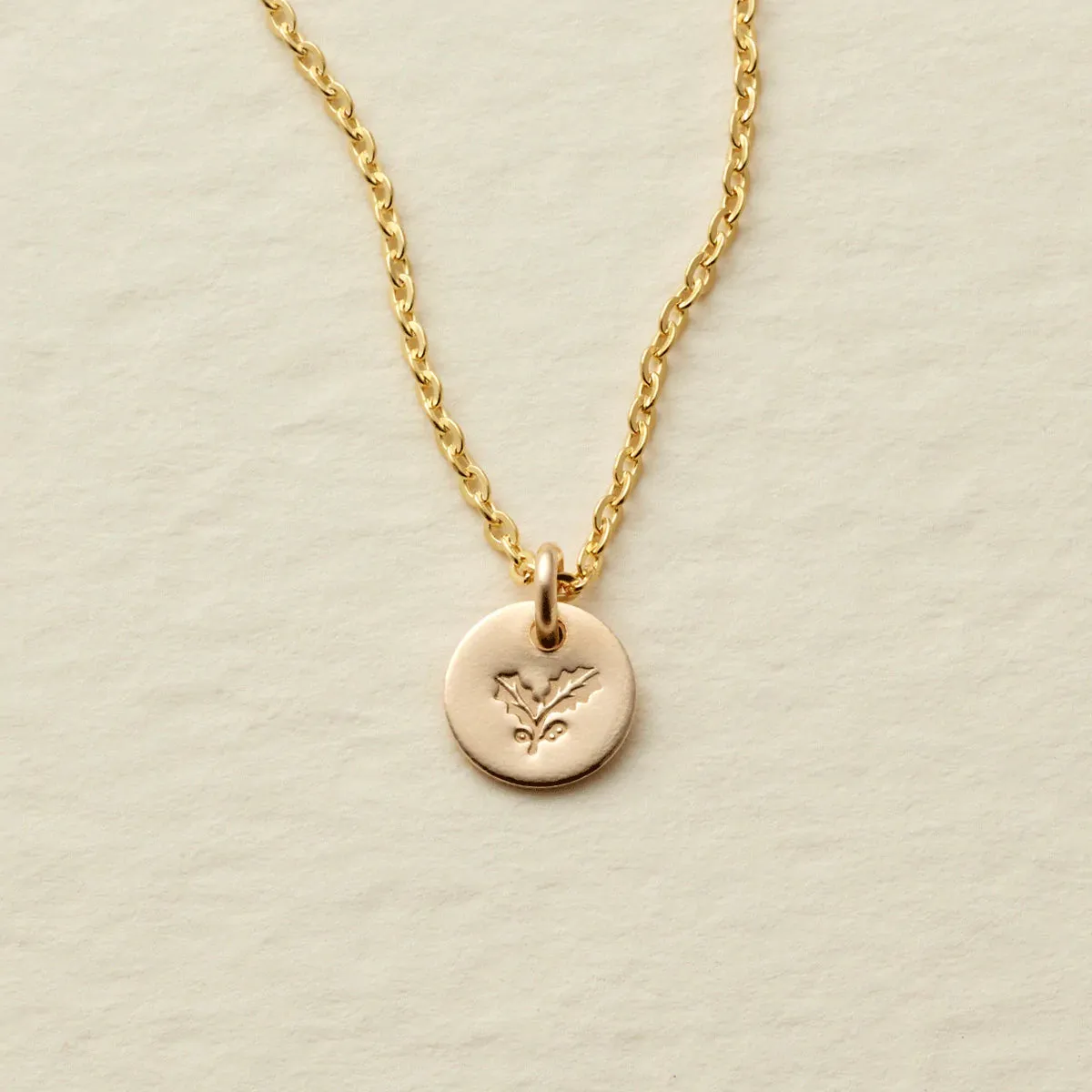 Mini Birth Flower Necklaces in GOLD