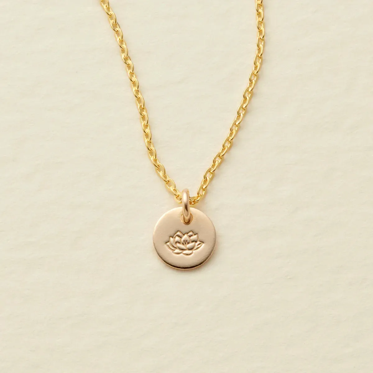 Mini Birth Flower Necklaces in GOLD