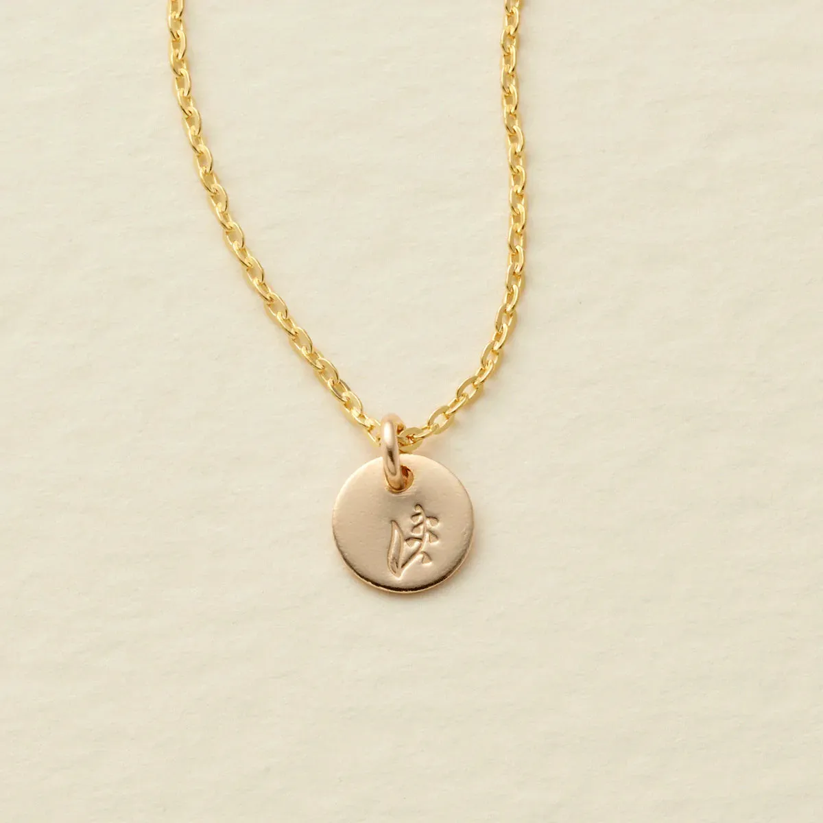 Mini Birth Flower Necklaces in GOLD