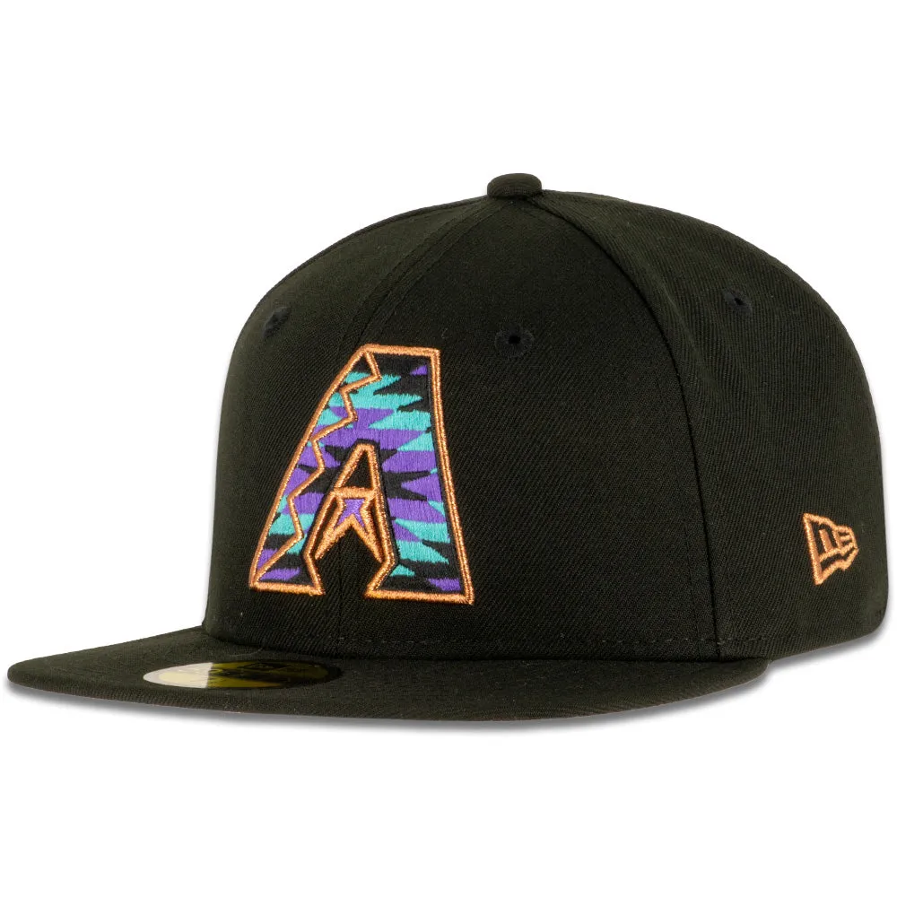 MLB Arizona Diamondbacks New Era Cooperstown Southwest 59FIFTY Fitted Hat - Black