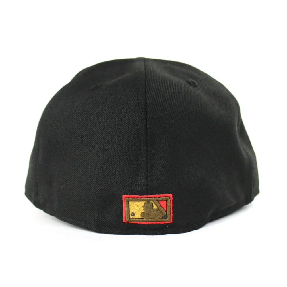 Montreal Expos New Era Fitted 59Fifty hat (Air Jordan IX XIII Olive Black Moss Green GRAY UNDER BRIM)
