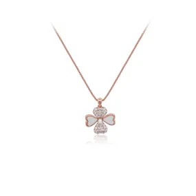 Mother of Pearl Clover Necklace