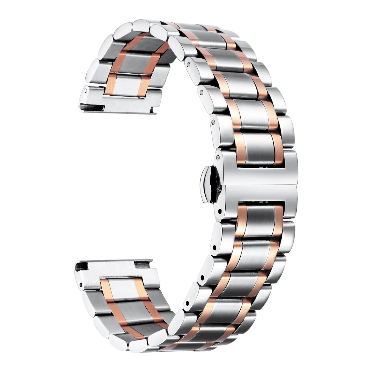 Mountblanc 22mm Range Stainless Steel Link Watch Strap