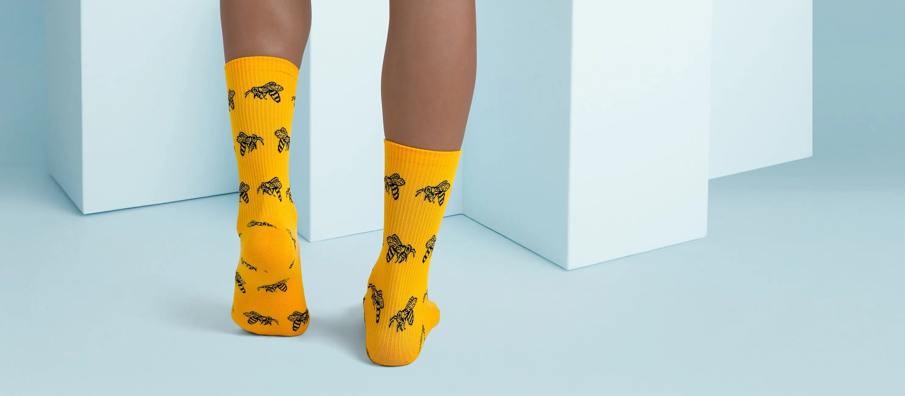 MoveMe Crew Sock | Bumblebees