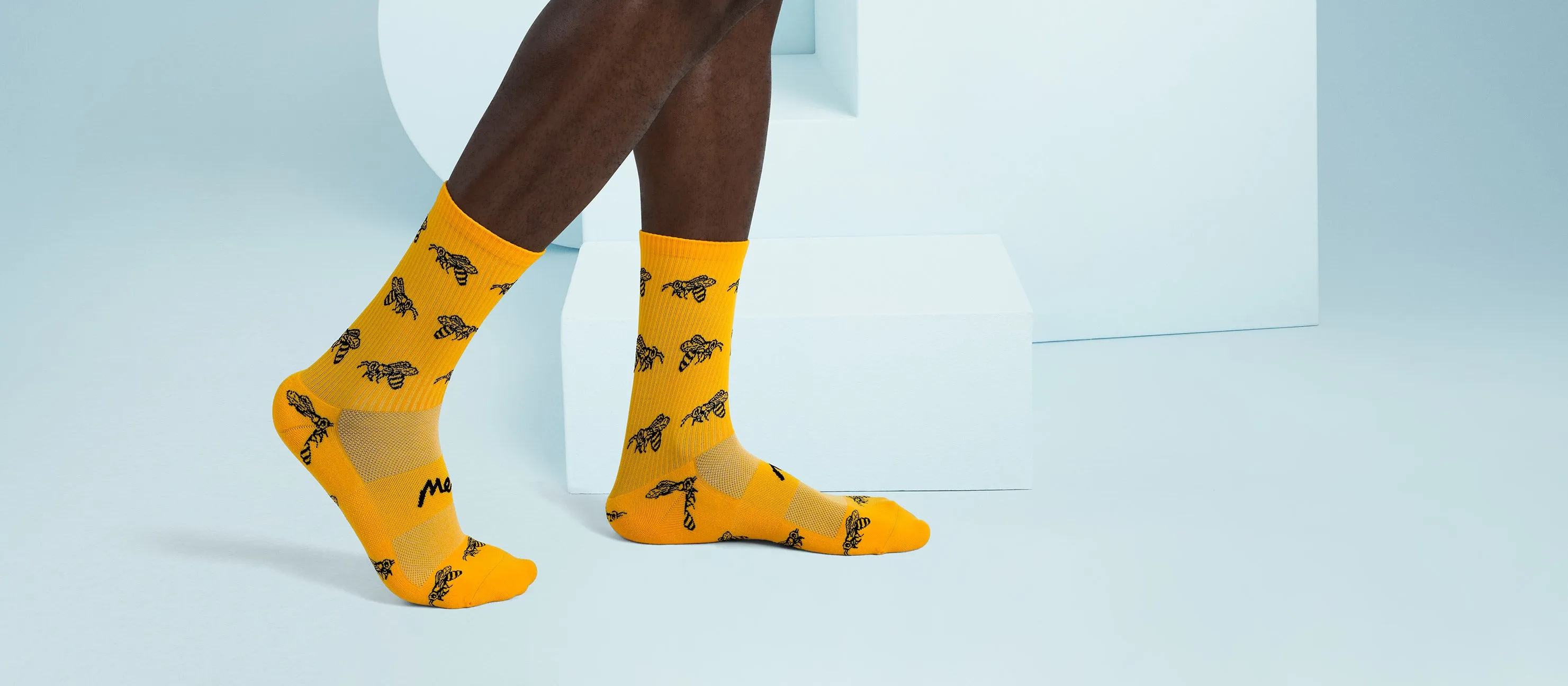 MoveMe Crew Sock | Bumblebees
