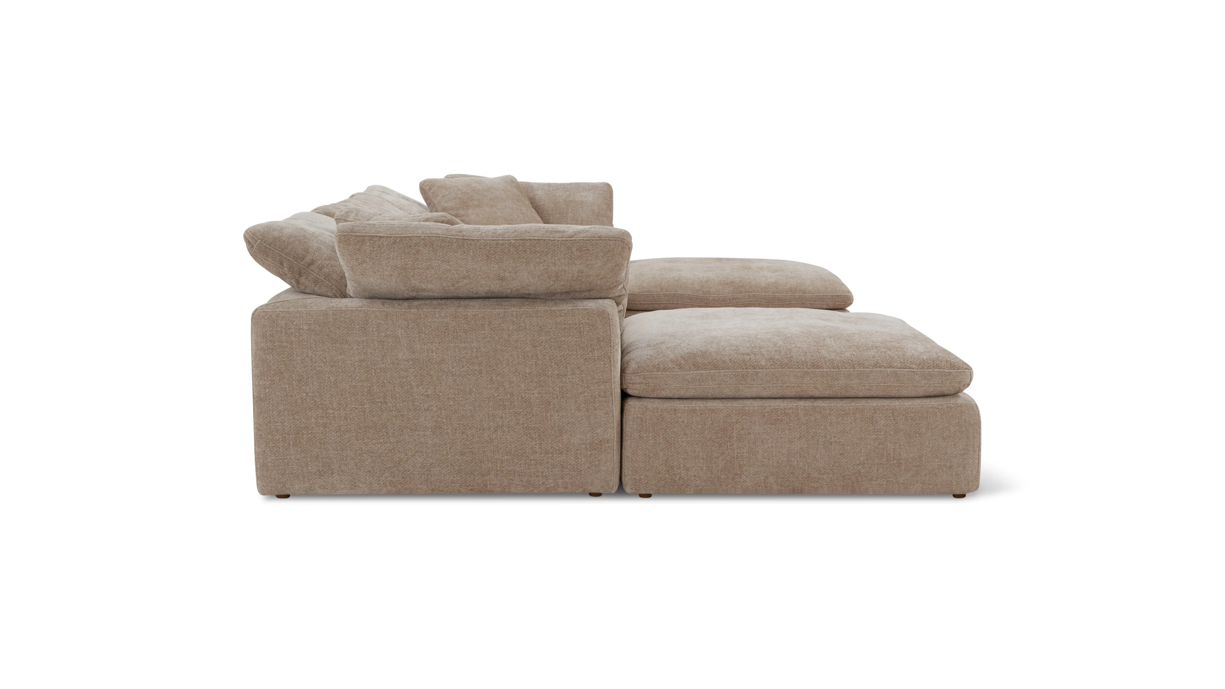 Movie Night™ 5-Piece Modular U-Shaped Sectional, Large, Champagne