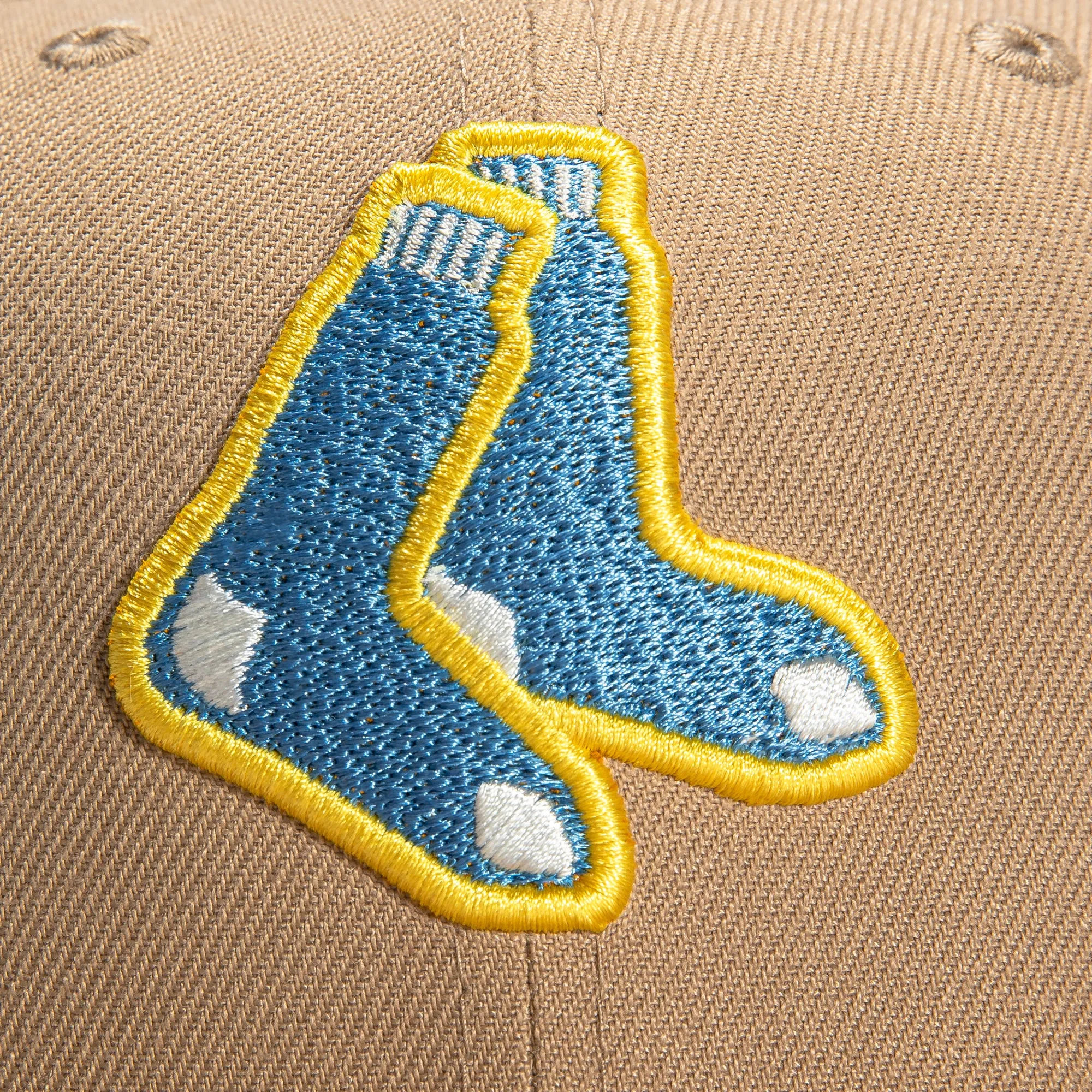 New Era 59Fifty Super Bloom Boston Red Sox 100th Anniversary Patch Alternate Hat - Tan