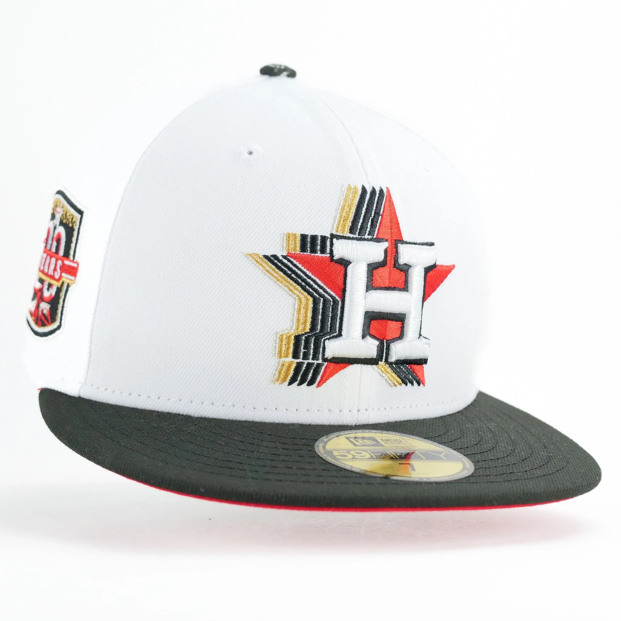 New Era Custom Exclusive Fitted Houston Astros Metallic (Shockwave) 20 Years Anniversary Patch