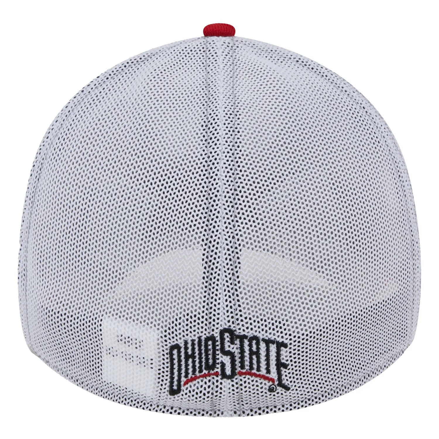 Ohio State Buckeyes Heathered Round Logo Gray Flex Hat