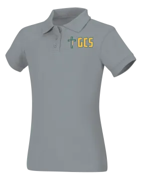 Old Fit Girls Short Sleeve Fitted Interlock Polo