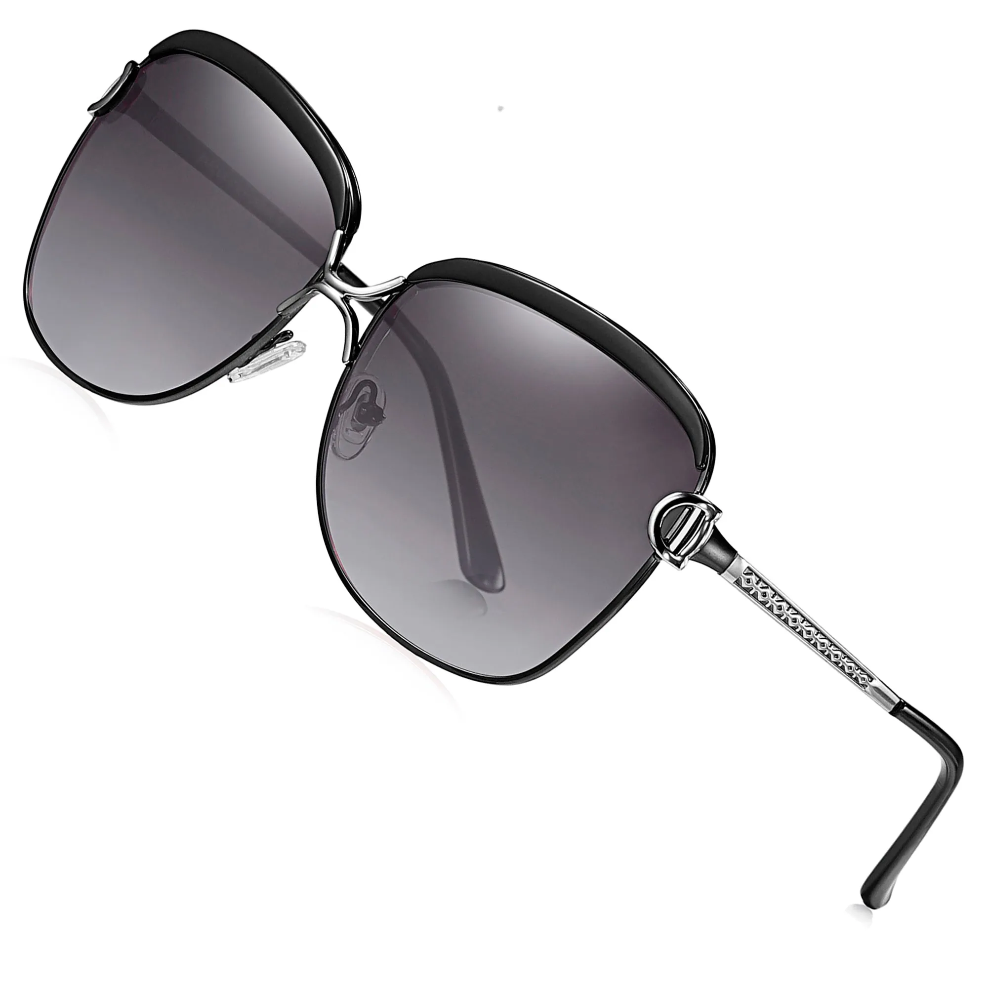 Oversized Women Sunglasses Polarized with Gradient Lens 8712