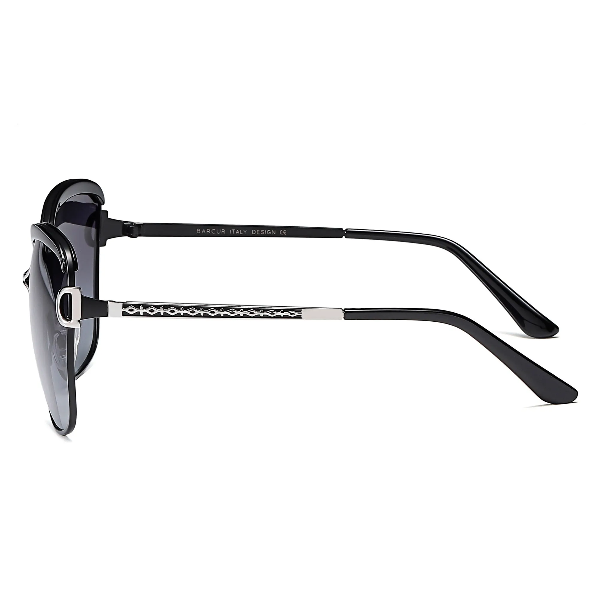 Oversized Women Sunglasses Polarized with Gradient Lens 8712