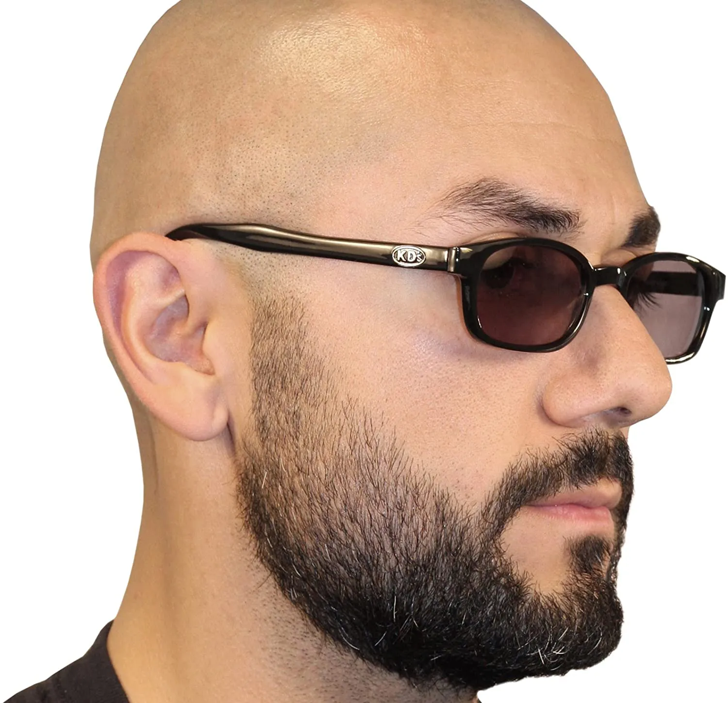Pacific Coast Original KD's Polarized Biker Sunglasses (Black Frame/Dark Grey Lens)