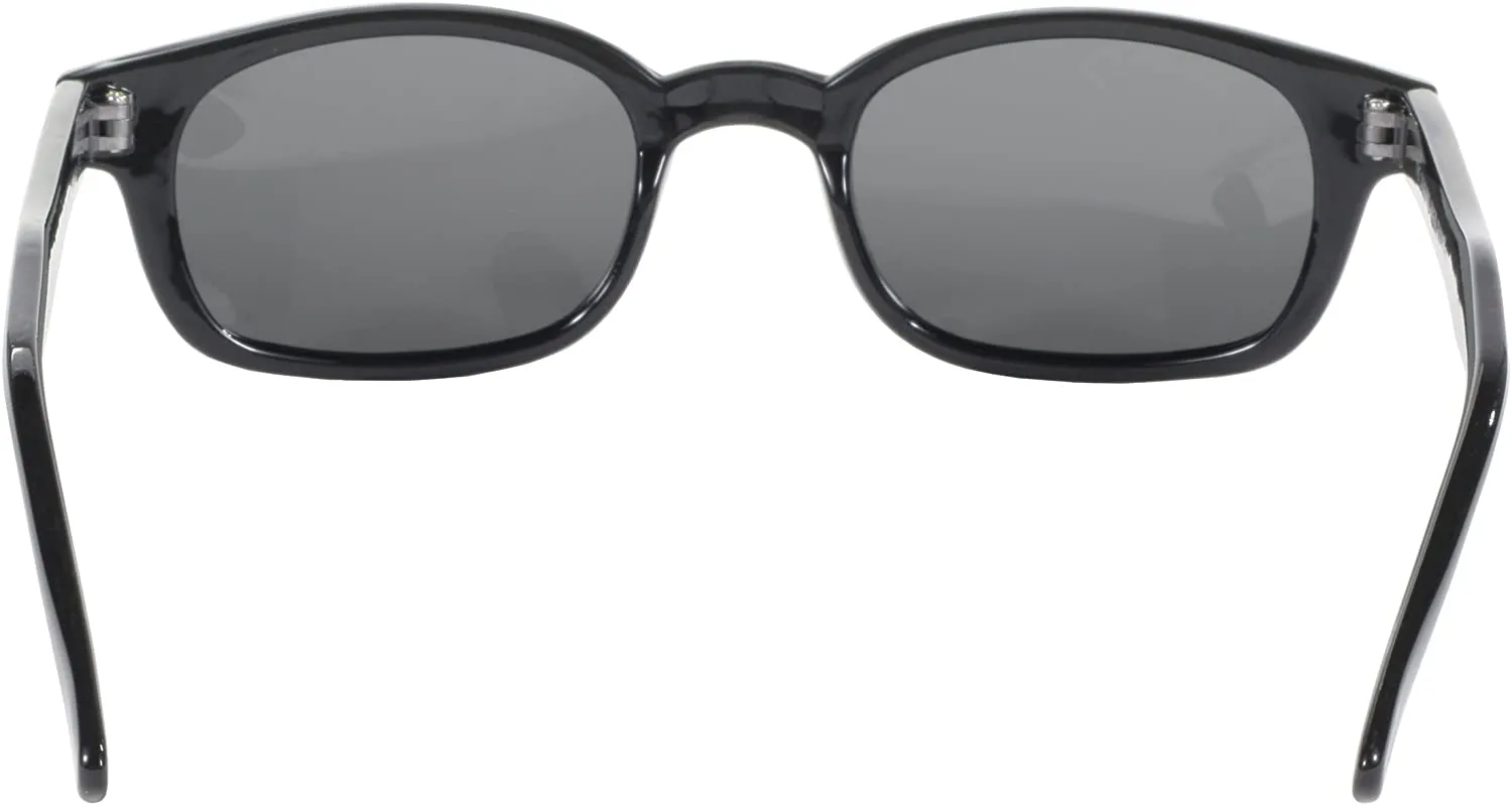 Pacific Coast Original KD's Polarized Biker Sunglasses (Black Frame/Dark Grey Lens)