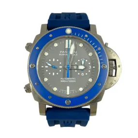 Panerai Submersible Diver Chronograph Titanium & Ceramic Men's Watch