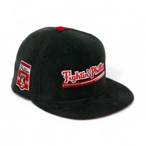 PHILADELPHIA FIGHTIN PHILLIES (CORDUROY) (1950 PHILLIES) NEW ERA 59FIFTY FITTED (RED UNDER VISOR)