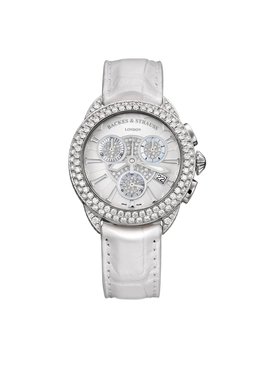 Piccadilly Steel Chronograph 35 Luxury Diamond Watch for Women - 35mm Stainless Steel