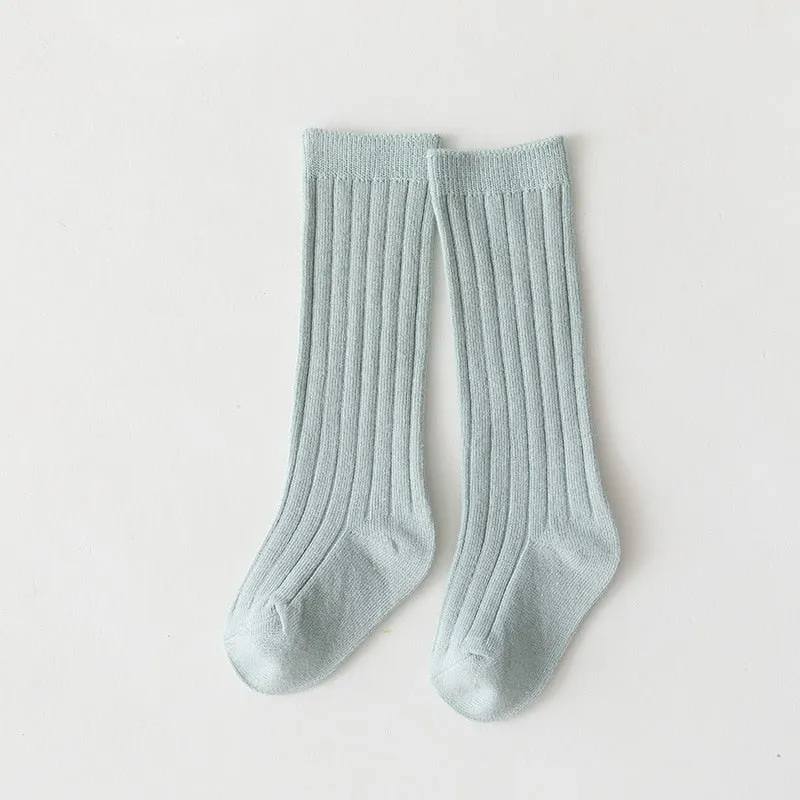 Premium Winter Knitted Socks Cotton Spandex Breathable Stripe Baby Socks, Unisex