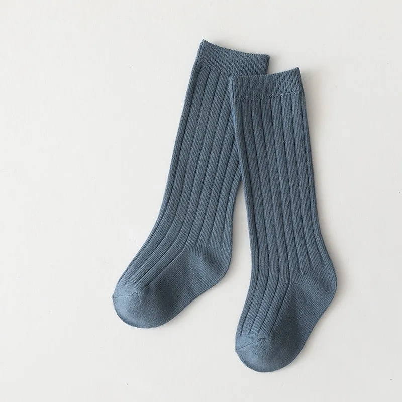 Premium Winter Knitted Socks Cotton Spandex Breathable Stripe Baby Socks, Unisex