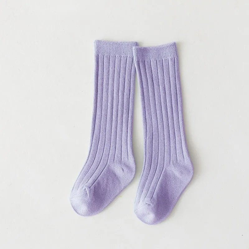 Premium Winter Knitted Socks Cotton Spandex Breathable Stripe Baby Socks, Unisex