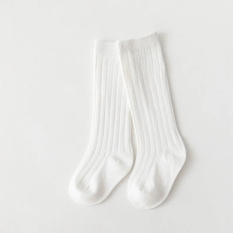 Premium Winter Knitted Socks Cotton Spandex Breathable Stripe Baby Socks, Unisex