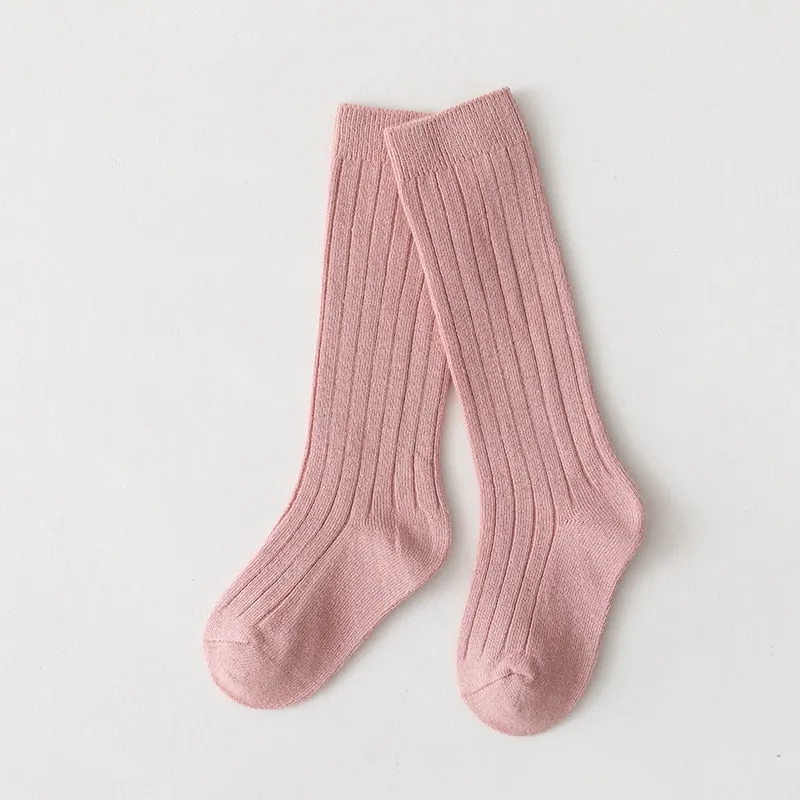 Premium Winter Knitted Socks Cotton Spandex Breathable Stripe Baby Socks, Unisex