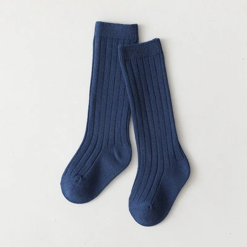 Premium Winter Knitted Socks Cotton Spandex Breathable Stripe Baby Socks, Unisex