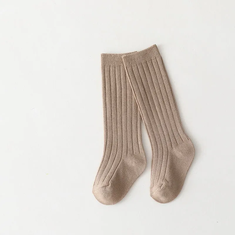 Premium Winter Knitted Socks Cotton Spandex Breathable Stripe Baby Socks, Unisex