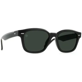 Raen Carby 53 Sunglasses - Recycled Black/Green Polarized