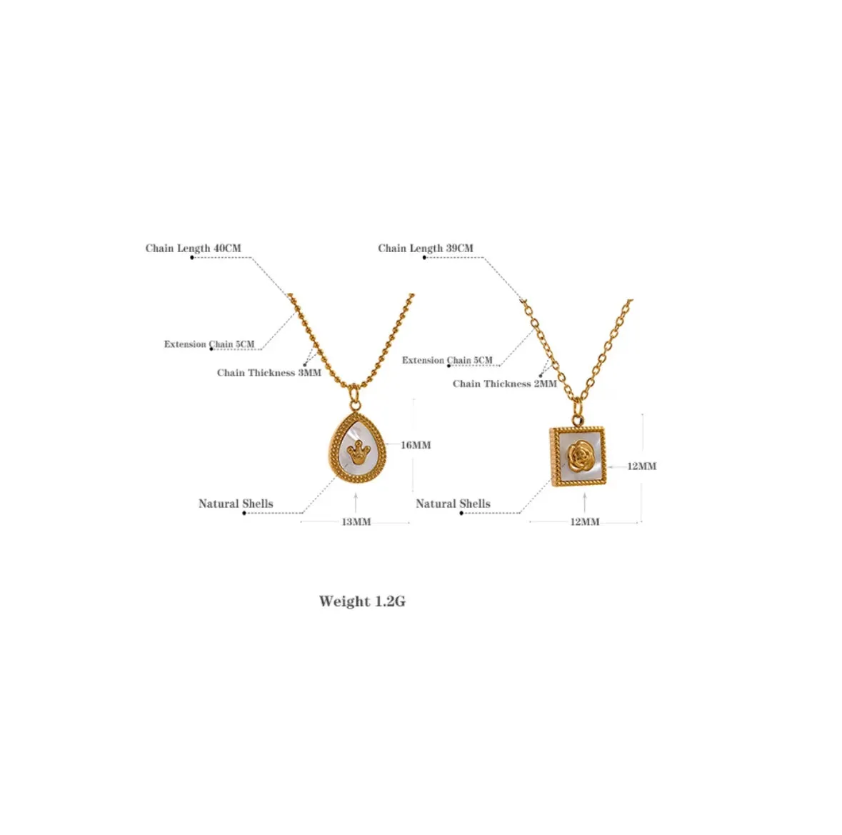Regal Radiance Crown Charm Necklace