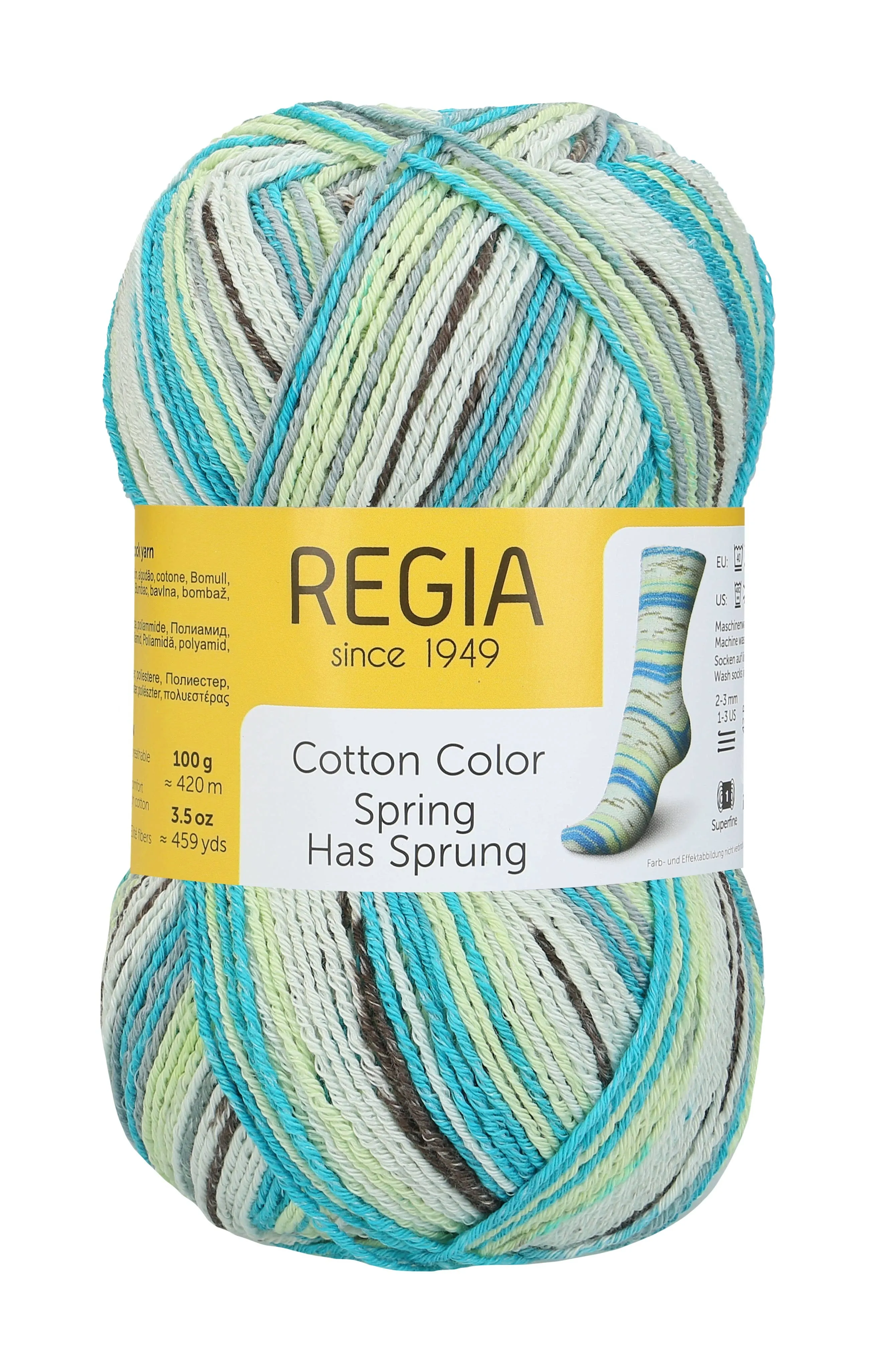 REGIA Color Cotton Sock Wool