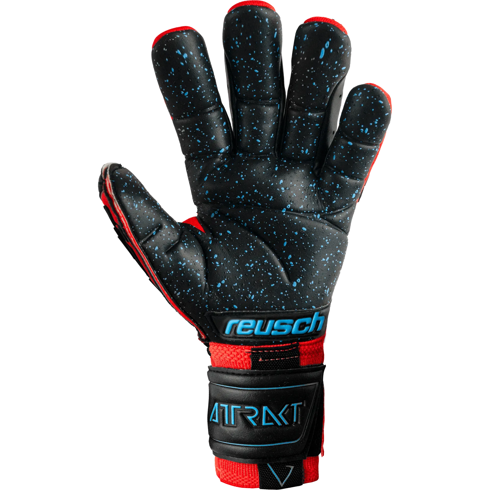Reusch Attrakt Freegel Fusion Ortho-Tec Goaliator Goalkeeper Gloves - Bright Red-Black