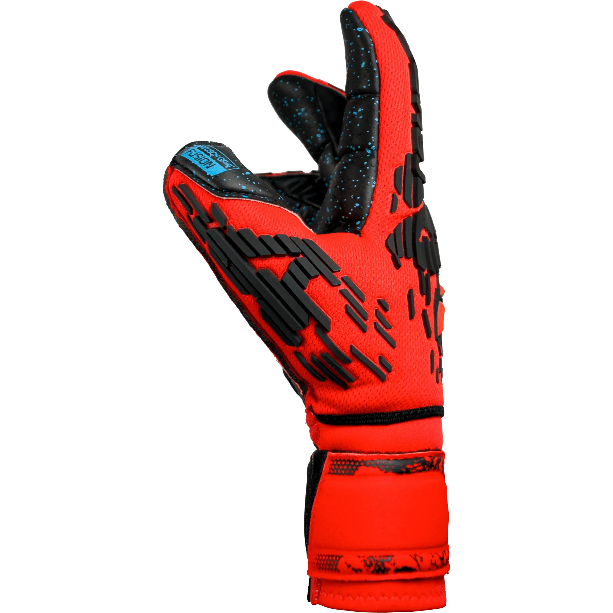 Reusch Attrakt Freegel Fusion Ortho-Tec Goaliator Goalkeeper Gloves - Bright Red-Black