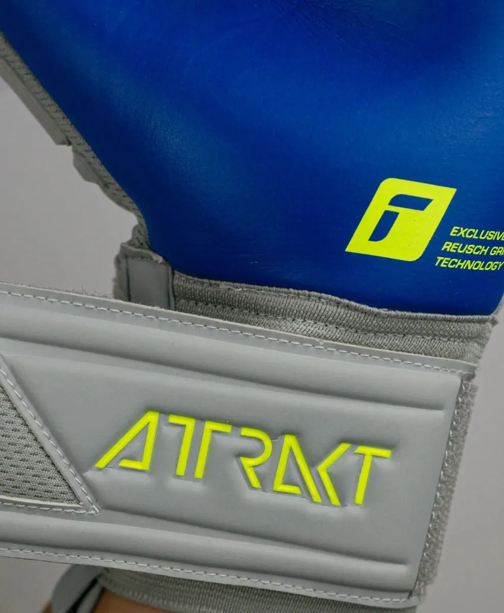 Reusch Attrakt Freegel Silver Finger Support - Grey-Yellow-Blue