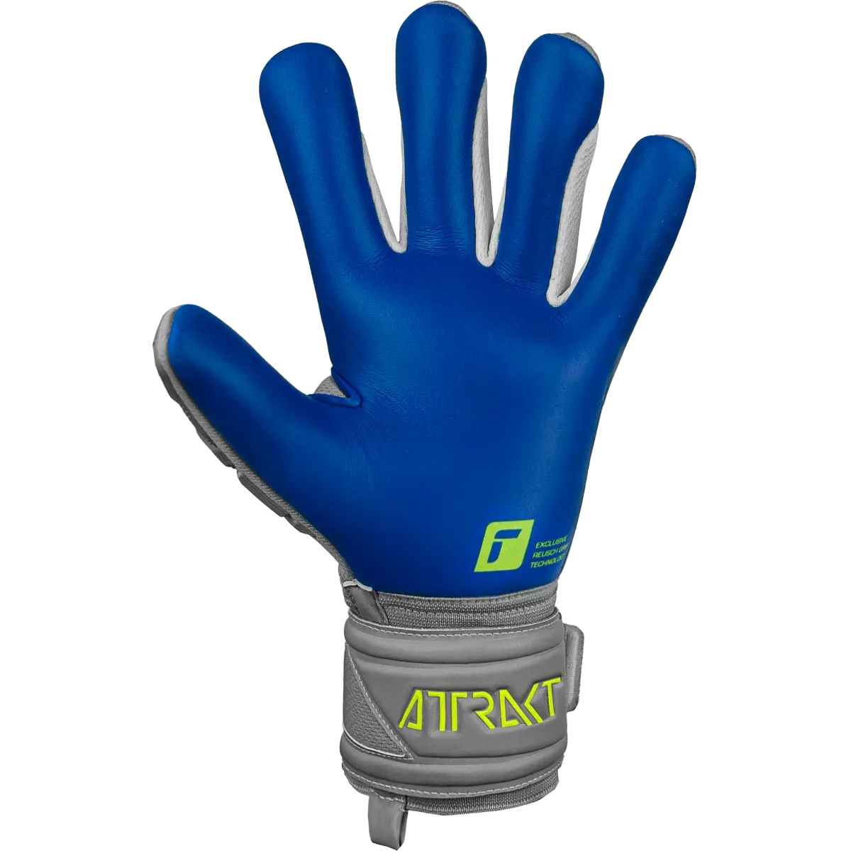 Reusch Attrakt Freegel Silver Finger Support - Grey-Yellow-Blue