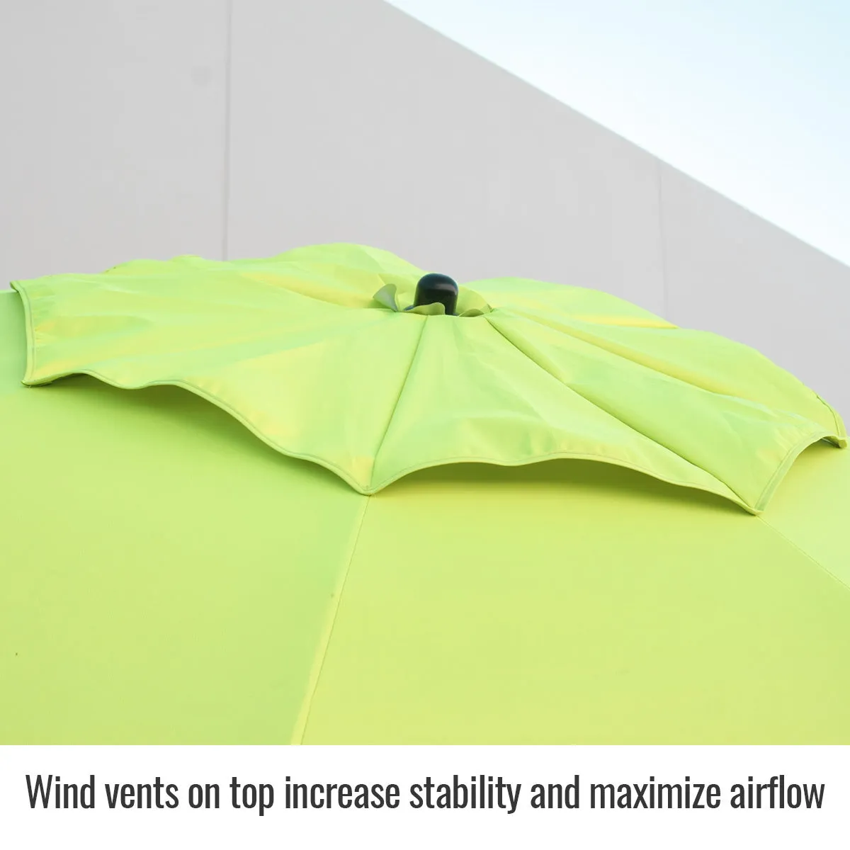 Revco Black Stallion Yellow/Lime FR Industrial Umbrella w/out Stand (UB200-YEL)