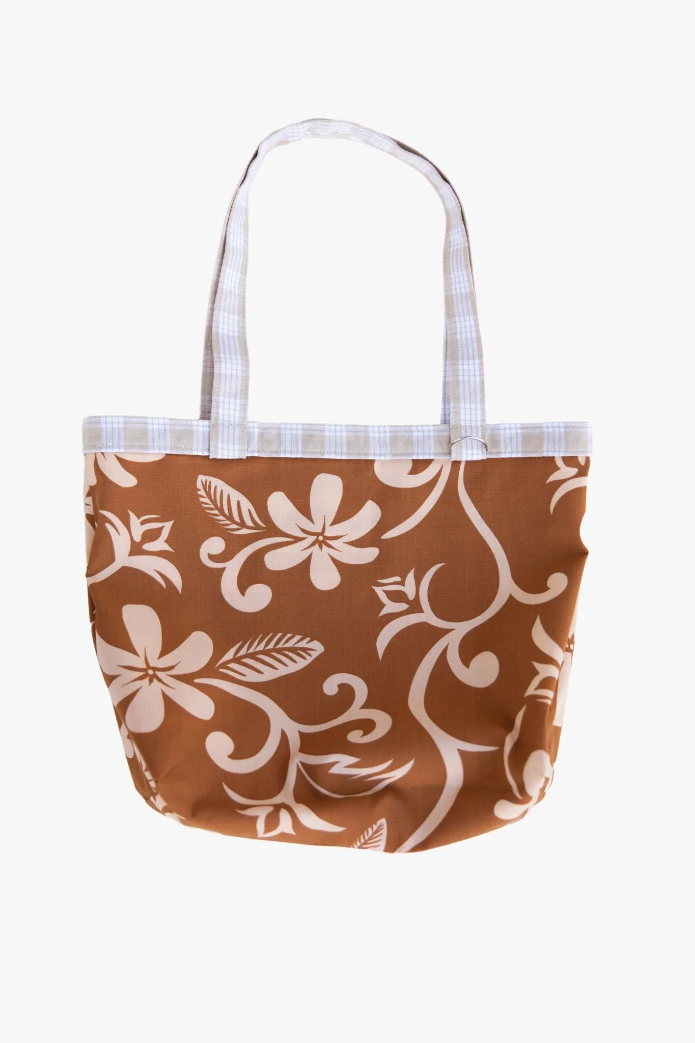 REVERSIBLE EASY TOTE BAG IN SAND PALAKA