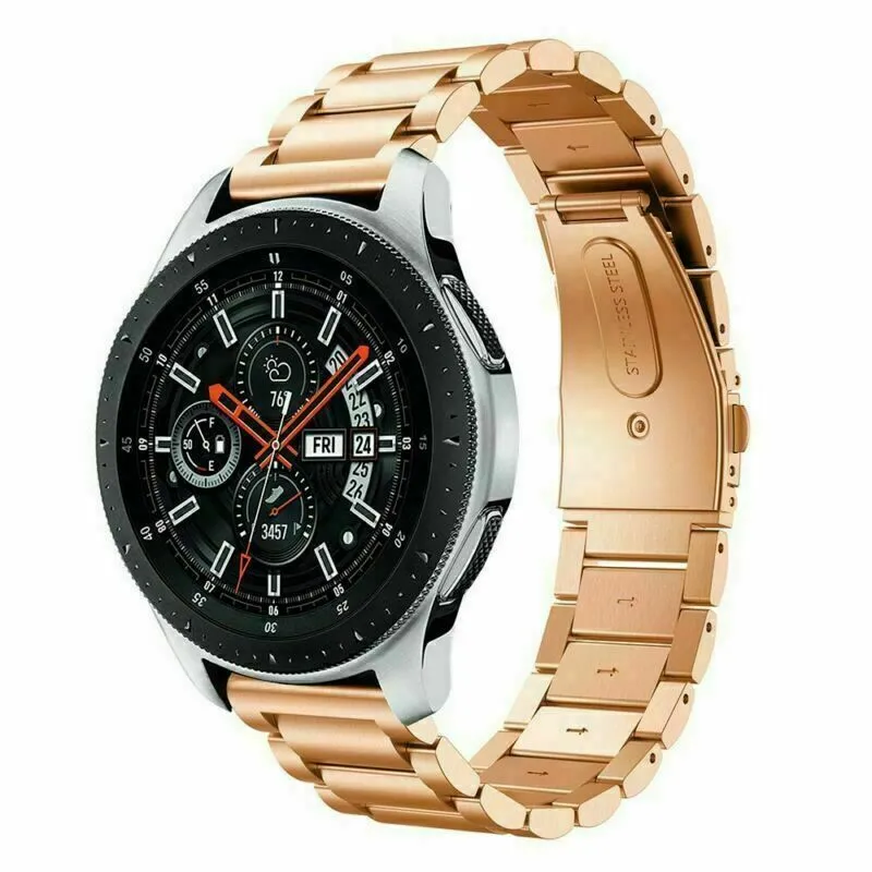 Rose Gold Stainless Steel Samsung Galaxy Watch Strap
