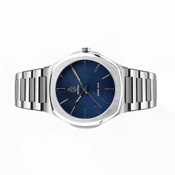 Saatchi Super Slim Blue 42 MM Quartz Men